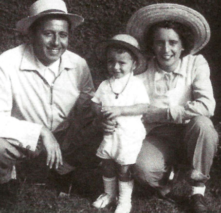 Claudio et ses parents, Alberto et Deise, en 1947 © photo X, coll. Michel Laplace