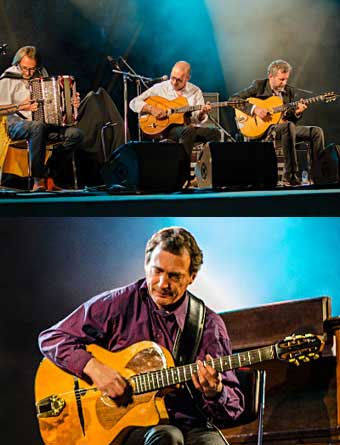 Alma Sinti Trio + Daniel Givone (en bas) © Mathieu Perez