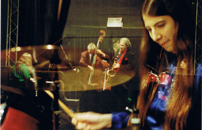 Connie Crothers, Cameron Brown, Lenny Popkin, Carol Tristano, Club Lennie Tristano, Aversa, Italie, 1989 © photo X, Collection Lenny Popkin by courtesy