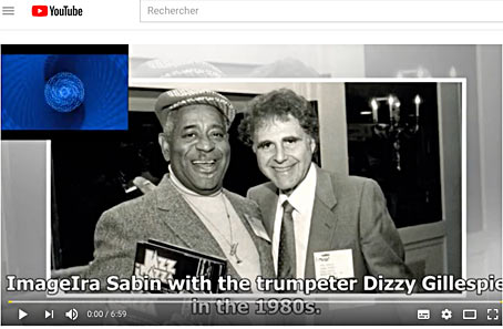 Ira Sabin et Dizzy Gillespie dans les années 1980, émission © YouTube