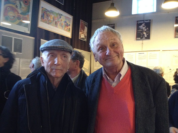 Roger Paraboschi et Jean-Louis-Chautemps, anniversaire des 80 ans de Jazz Hot, Paris 2015 © Hélne Sportis
