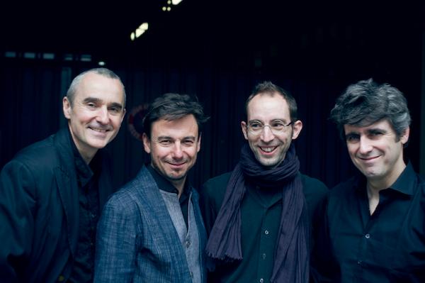 Old and New Songs: Christophe Marguet (dm), Yoann Loustalot (tp, flh), Franois Chensel (p), Frédéric Chiffoleau (b) © Baptiste Millot by courtesy of Yoann Loustalot