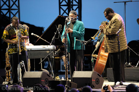 Antoine Roney, Bennie Maupin, Wallace Roney, Jazz  Juan 2011 © Umberto Germinale