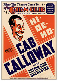 1931. Cotton Club, Cab Calloway  l'affiche