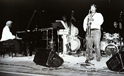 Ricky Ford-Mal Waldron Quartet, avec James Lewis (b) et Chris Daily (dm), Festival de Jazz de Pamiers, 30 aot 1996 © Alain Dupuy-Raufaste by courtesy