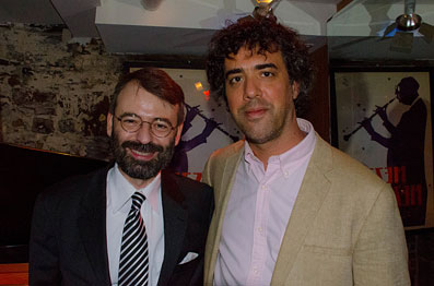 Spike Wilner ( droite), avec Rossano Sportiello, 14 septembre 2014 © Mathieu Perez