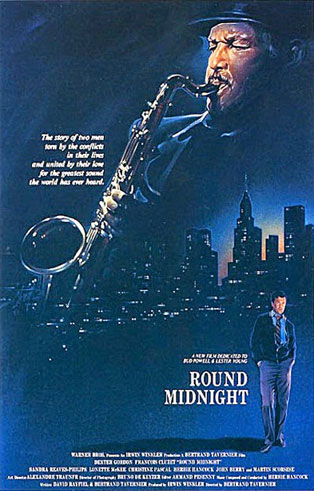 L'affiche de Round Midnight, Réal. Bertrand Tavernier