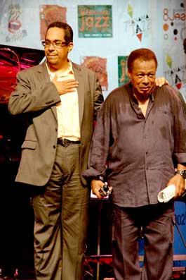 Danilo Perez et Wayne Shorter au Panama Jazz Festival 2013 © Patrick Dalmace