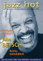 Jazz Hot n686, couverture: John Betsch © Jacky Lepage