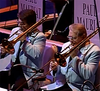 Franois Guin et André Paquinet, 1988, extrait d'une vidéo de l'orchestre Paul Mauriat