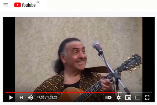 Beb Papasian, festival Jazz à Salon, 2005, image extraite de la vidéo YouTube (cliquer sur l'image)