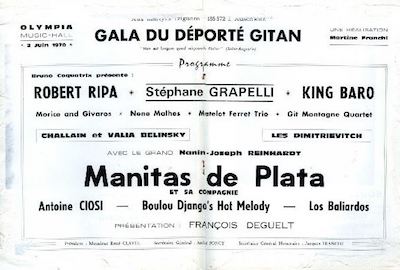Programme et affiche de la soirée du 2 juin 1970  L'Olympia