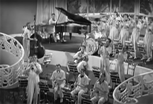 The Benny Goodman Orchestra dans Hollywood Hotel, 1937, image extraite de YouTube