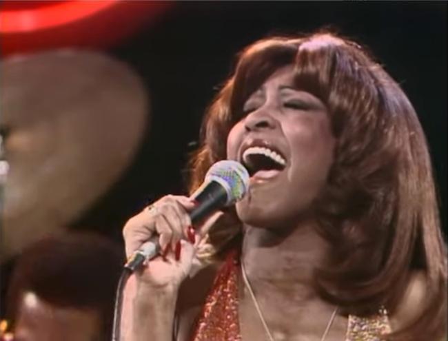 Tina Tuner, émission TV The Midnight Special, 7 mars 1975, image extraite de YouTube