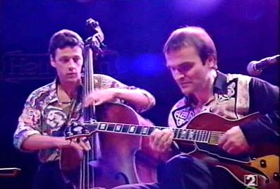 Jean-Philippe Viret et Marc Fosset, Madrid, 1994, image extraite de la vidéo YouTube (cf. Videos)