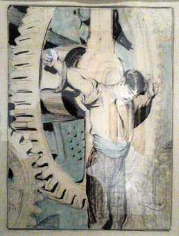 Ouvrier crucifié, par Kupka