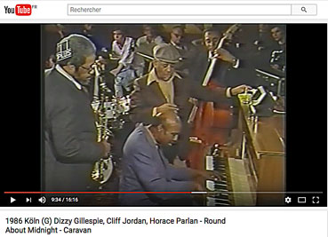 Clifford Jordan, Dizzy Gillespie, Horace Parlan et Reggie Johnson sur YouTube