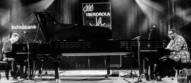 Benny Green et Cyrus Chestnut, Hommage à Thelonious Monk, Vitoria Jazz Festival, Espagne, 2017 © Jose Horna
