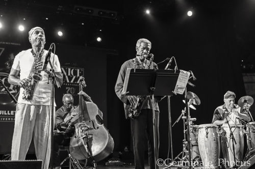 T.K. Blue avec le Randy Weston's African Rhythms Quintet: Alex Blake (b), Billy Harper (ts), Neil Clarke (perc), Nice Jazz Festival, 2018 © Umberto Germinale-Phocus