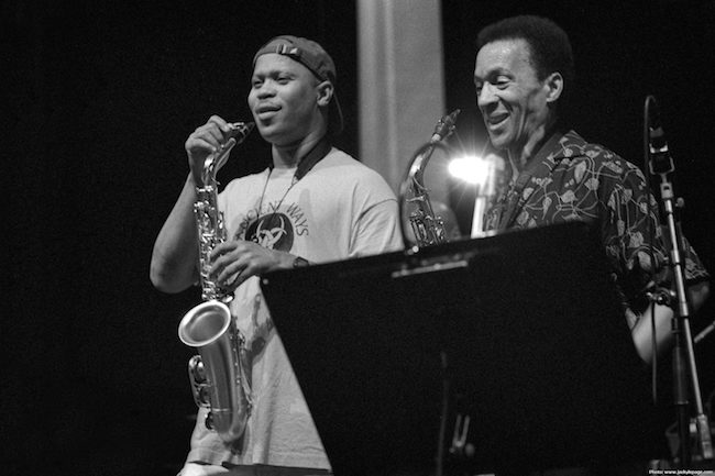 Steve Coleman et Bunky Green, Jazz Middelheim, Anvers, Belgique, aot 2001 © Jacky Lepage