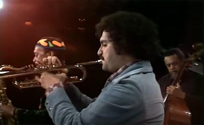 George Adams (ts), Jack Walrath (tp), Charles Mingus (b), Montreux Jazz Festival, 1975, image extraite de YouTube