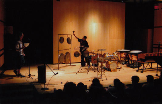 Warren Smith, solo concert, University of Massachusetts, Amherst, c. 1990 © photo X by courtesy of Warren Smith