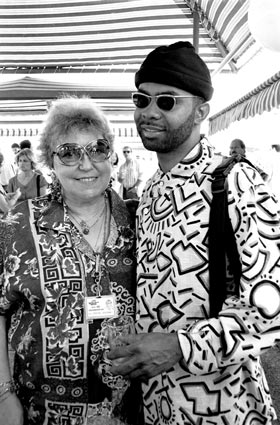 Simone Ginibre et Kenny Garrett, Grande Parade du Jazz 1992 © John Beake by Courtesy 