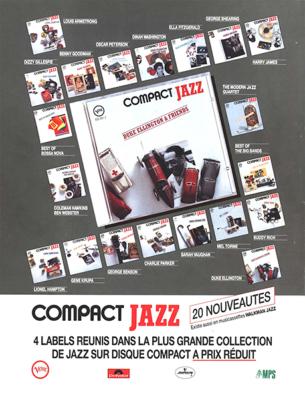 publicité Verve/Polydor/Mercury/MPS, 4e de couverture Jazz Hot n448, janvier 1988