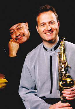 Kenny Barron et George Robert ©Photo X by courtesy of George Robert (parue dans Jazz Hot n°615)