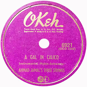 1952. The Piano Scene of Ahmad Jamal, Okeh 6921