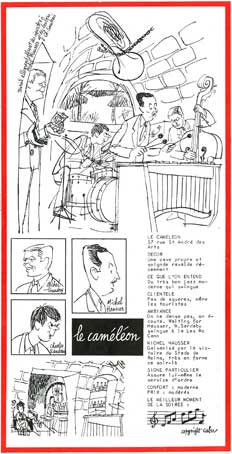 Le Caméléon par Cabu, Jazz Hot n182, 1962