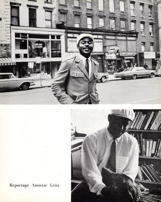 Archie Shepp 1966, New York, Jazz Hot n222, p21, Photo Annette Léna © Archives Jazz Hot