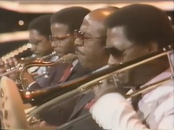 Wynton Marsalis, Terence Blanchard (tp), Benny Golson (ts), Curtis Fuller (tb), Tokyo, Japon, 22 juin 1982, image extraite de YouTube