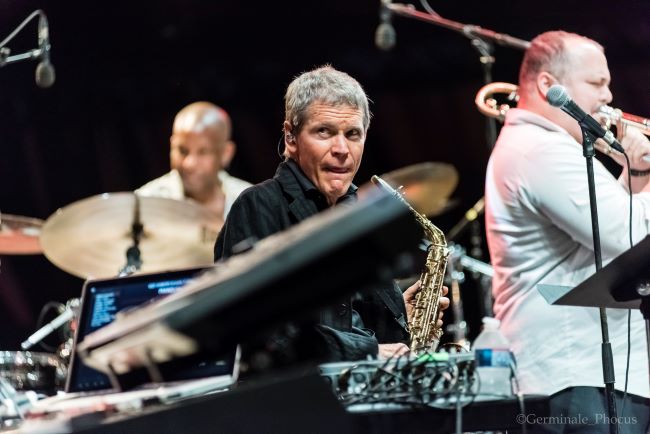 David Sanborn (as) et son Acoustic Band avec Billy Kilson (dm) et Michael Dease (tb), Jazz  Juan 2018 © Umberto Germinale-Phocus