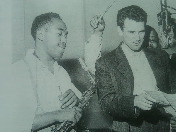 Charlie Parker et Ross Russell © Photo X, http://jazzriffing.blogspot.com, avec nos remerciements