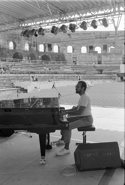 Stanley Cowell, Arènes de Nîmes, 11e International Festival de Jazz, 22 juillet 1986 © Ellen Bertet 