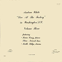 1974. Andrew White, Live at the Foolery in Washington D.C., Volume Three