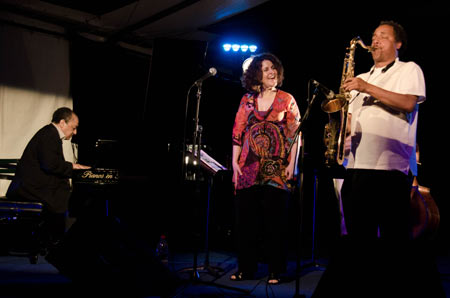 Alain Jean-Marie, Sara Lazarus, Ricky Ford, Toucy Jazz Festival 2014 © Mathieu Perez