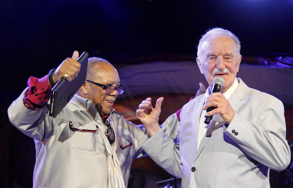 Quincy Jones et Michel Hausser, Jazz  Vienne 2014 © Pascal Kober