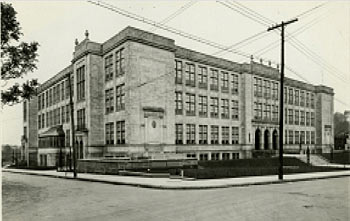 La Westhinghouse School de Pittsburgh, carte postale des années 1920