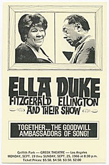 1966. Ella Fitzgerald & Duke Ellington, Los Angeles