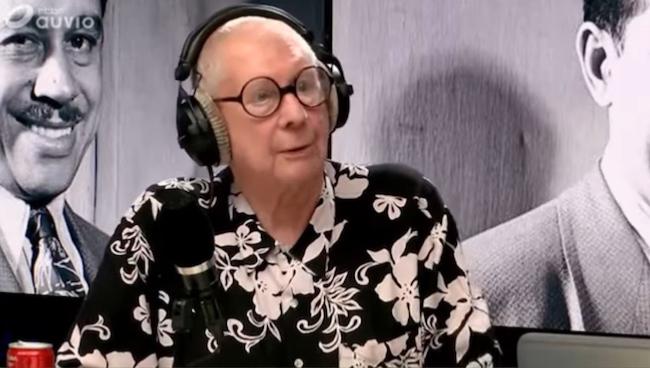 Marc Danval à la radio sur La Première (RTBF) , image extraite de YouTube