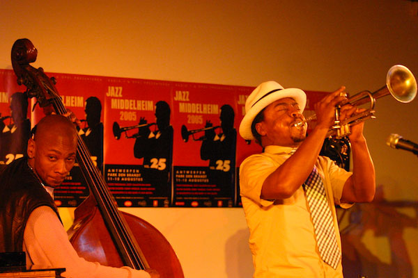Reggie Washington et Roy Hargrove, Jazz Middleheim, Anvers, Belgique 2005 © Jempi Samyn