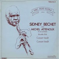1954. Sidney Bechet avec Michel Attenoux et son Orchestre, Bruxelles 1954, Vogue