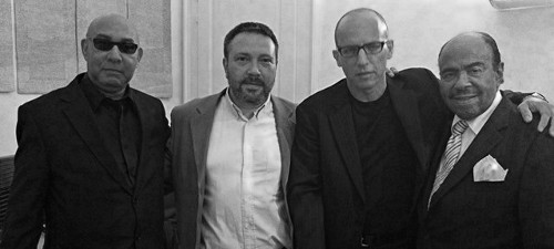 Le quartet de Benny Golson en 2012 (de gauche à droite): Doug Sides, Gilles Naturel, Antonio Faraò, Benny Golson © Photo X, coll. Gilles Naturel by courtesy