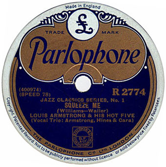 Louis-Armstrong, Squeeze Me, Parlophone