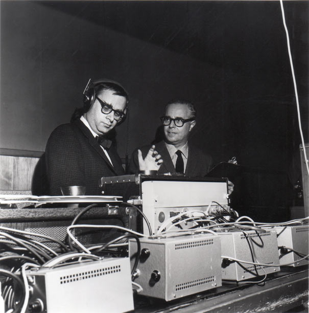 Rudy Van Gelder et Alfred Lion in 1960 © Francis Wolff/Mosaic Images/Blue Note by courtesy