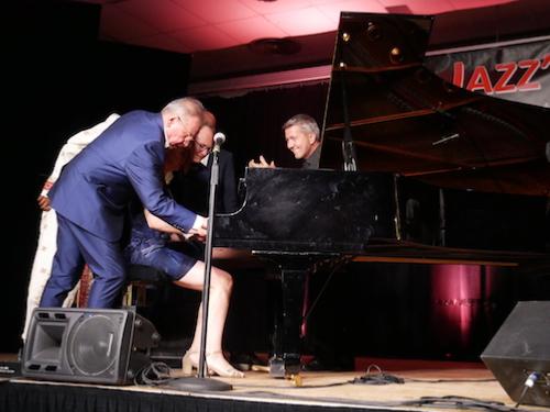 Gilles Blandin (p), Jazz'N Boogie, Tinténiac, 13 juin 2025 © Jérme Partage