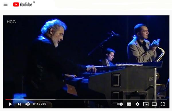 Pat Giraud (org), Simon Boyer (dm), Michel Pastre (ts), Jazz au Blanc, 2012, image extraite de YouTube