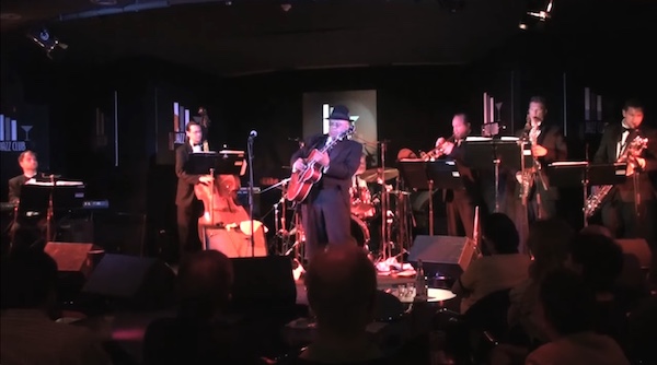 Roy Gaines et son Tuxedo Blues Orchestra, Jazz Club Lionel Hampton, Paris, vers 2013, image extraite de YouTube